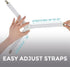 HOME GENIE Stay in Place Heavy Duty Adjustable Fitted Bed Sheet Straps, Easy Install, No Mattress Flipping, Wrinkle Free Bedding Sheets Fasteners,...