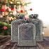 12-Pack X-Large Linen Burlap & Organza Gift Bags w. Drawstrings (7.5x11.5 in, Gray) - Party Favors, Presents, Samples & Treats Mesh Pouch by The D...