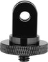 6 Pack Aluminum Camera Tripod Adapter 1/4"-20 Conversion Adapter Mounts Compatible with Gopro Action Cameras Insta360, 1/4" Mount Adapter for GoPr...