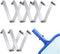 Pool Brush Clip,Pool Pole Clips,Stainless Steel Pool Clips Butterfly V Clip for All Swimming Pool and Spa Skimmer/Nets,Brushes or Poles (6PACK)...