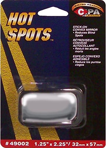CIPA 49002 HotSpot Mirrors - Stick-On Convex Wedge, 1.5" x 2"...