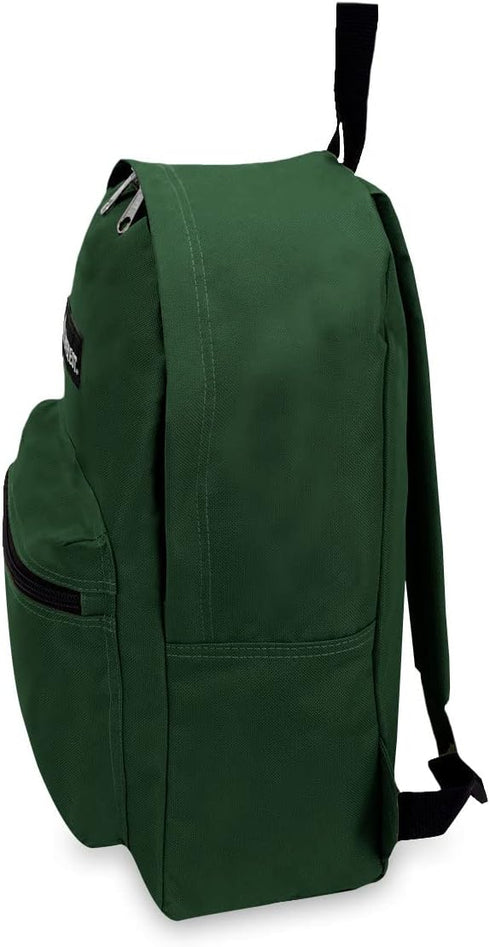 Everest Luggage Basic Backpack, Dark Green, Medium...