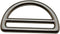 Silvery 1.45" Inner Big Dia and 1.35" Inner Small Dia D Ring D Rings Welded Pack of 6...