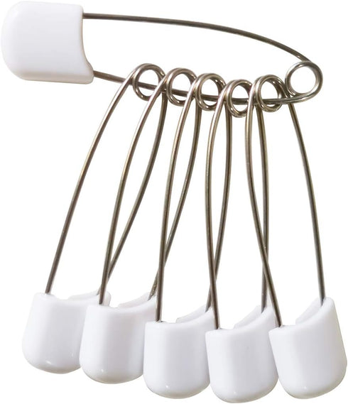 70PCS Plastic Safety Pin 2inch Stainless Steel Pins No Rust, Safety Locking Baby Cloth Diaper Nappy Pins 2.2Inch...