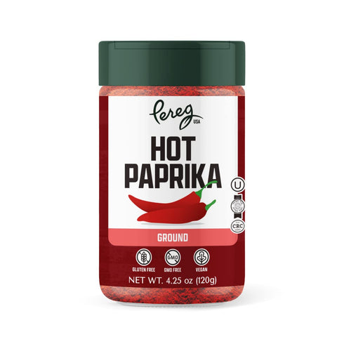 Pereg Hot Paprika Powder (4.25 oz) - Gourmet Ground Chilli Powder - Non-GMO, Gluten-Free - Bulk Spices & Seasoning...