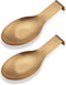 Stainless Steel Spoon Rest for Kitchen Spoon Holder Counter Cooking Utensil Rest Spoon Heavy Duty Dishwasher Safe 2pcs (Gold)...