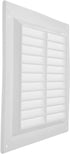 6" x 6" Inch White Air Vent Cover with Built-in Pest Guard Screen, HVAC Vent Duct Cover, Vent Cap Plastic