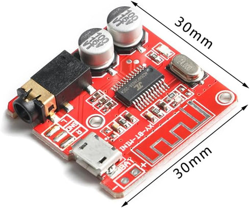 5Pcs Bluetooth Decoding Board XY-BT-Mini MP3 Bluetooth 4.1 Amplifier Module Car Speaker Power Amplifier Board Bluetooth 4.1 Circuit Board WAV+APE+...
