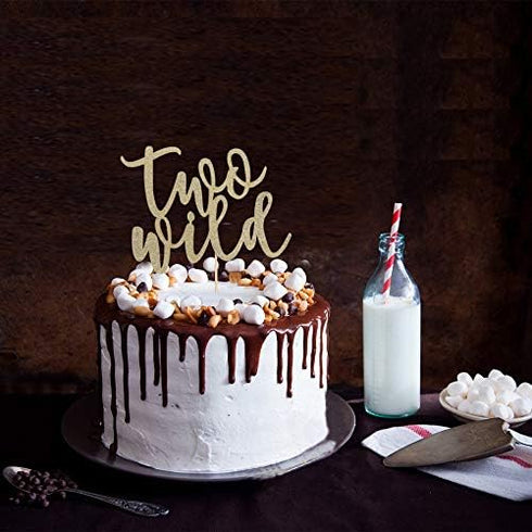 Two Wild Birthday Cake Toppers-two Cake Toppers, Two Wild Party Decorations, Baby Shower Photo Props, Photo Studio Photo Props, Smash Cakes....