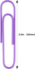 Jumbo Paper Clips, 2 Inch Large Paper Clip, 100 pcs Paperclips (Jumbo, Purple)...
