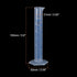 uxcell Plastic Graduated Cylinder, 25ml Measuring Cylinder, Test Tube Beakers, 2-Sided Metric Marking, Clear Hex Base for Lab Home 10Pcs...