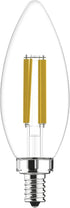 GE Ultra Bright LED Light Bulbs, 100W, Daylight Candle Lights, Clear Decorative B12 Light Bulbs (3 Pack)...