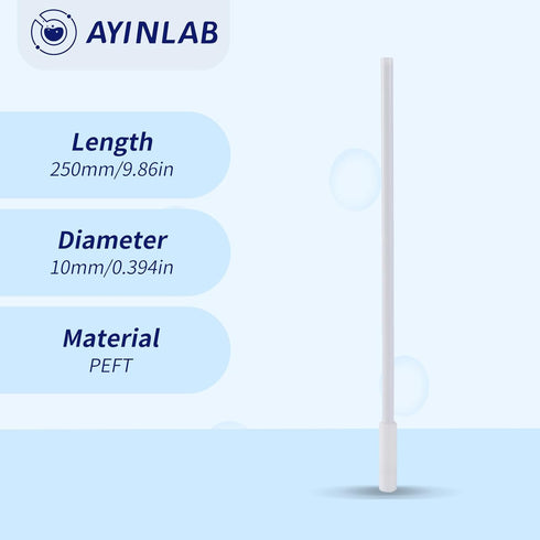 Magnetic Stir Bar Retriever, PTEF Magnetic Rod Collector, 250mm Magnetic Stir Bar Collector, Anti-Corrosive, Chemical Resistant for Magnetic Stirr...