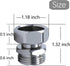 Garden Hose Swivel Adapter, 3/4" GHT Solid Brass Hose Connectors Adapters,3/4 GHT Female x 3/4 GHT Male Hose Adapter...