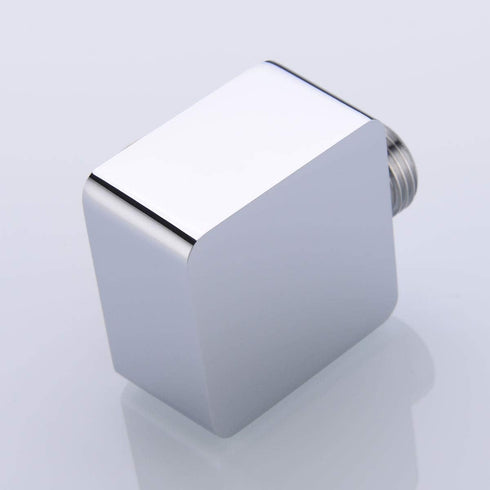Brass Wall Supply Elbow, Nicmondo G 1/2” Square Shower Hose Connector, Drop Ell Wall-mounted Union Water Outlet for Handheld Shower Handshower, Ch...