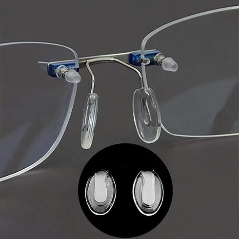 5 Pairs Glasses Nose Pads,BEHLINE Eyeglass Nosepads for Rimless/Frameless Glasses Eyeglasses Frames,Replacement for Eyeglasses Rimless Eyewear Nos...