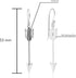 AeraVida Minimalist Hunter's Arrow .925 Sterling Silver Dangle Earrings...