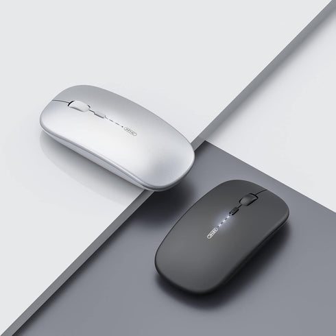 INPHIC Bluetooth Mouse, Slim Silent Rechargeable Wireless Mouse (Tri-Mode: BT 5.0/4.0+2.4G), 1600DPI Portable Mouse for MacBook Laptop Android Tab...