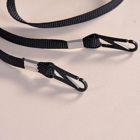 10 Pcs Adjustable Windproof Ropes Hat Removable Chin Cords Flexible Cap Strap Clips Anti Lost Hat Strap Holder Black...