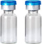 10 Pcs 10ml Glass Bottle,Sterile Transparent Vial,Seals Empty Vials, Lab Sample Vial, Empty Vials with Self Healing Injection Port,With Flip Off A...