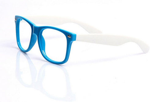 Fodattm Set of 6 Kids Children Candy Colour Fashion Cute Glasses Frame Without Lenses Nerdy Retro Glasses Party Supplies (Colour Random)...