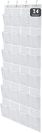 ManGotree Over the Door Shoe Organizer with 24 Large Mesh Pockets, Behind Door Hanging Shoe Storage for Closet, Shoe Rack Holder for Sneakers, Sli...