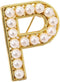 A-Z Letter Brooch Pin Gold Plated Faux Pearl Initial Lapel Pin White Pearl Capital Letter Safty Pin for Women Girls Clothing Bags Accessories...