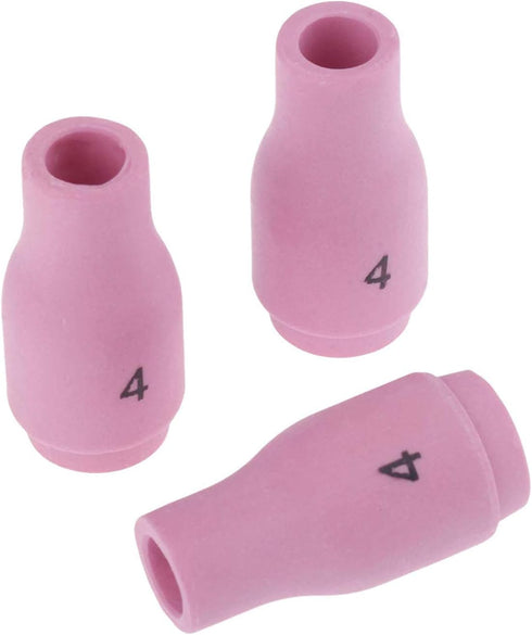 10Pcs Alumina Nozzle Ceramic Cups 13N08 (#4) Large Gas Lens for TIG Welding PTA SR DB WP-9 20 25 TIG Torch Consumable...