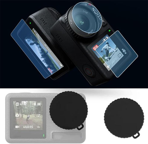 Coyktonty HD Tempered Film+Lens Protective Cover Set For DJI ACTION 4 Camera ?4in1 Set?...