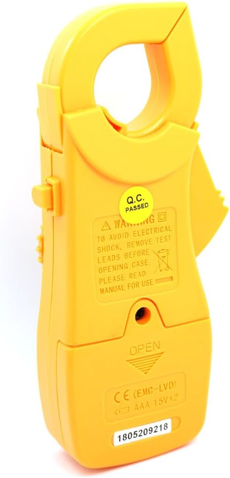 Digital Clamp Meter Multimeter AC/DC voltmeter, AC/DC Current, Resistance, Diode Tester With Overload Protection Results Recorder LCD Display...