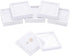 BENECREAT 6Pcs White Gemstone Display Box with Sponge Cushion Gift Boxes Clear Window Box for Jewelry, Diamond Gift Packing?2.8"x2.8"x0.8"?...
