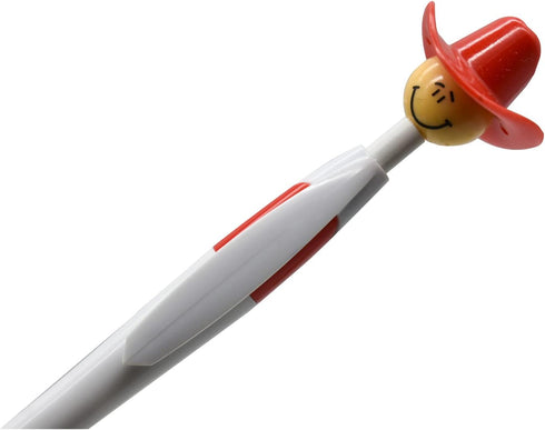 28PCS Novelty Cowboy Pens Fun Hat Smile Pen Cool Retractable Ballpoint Pens For Adults School Home Office Stationery Store Party Gifts....