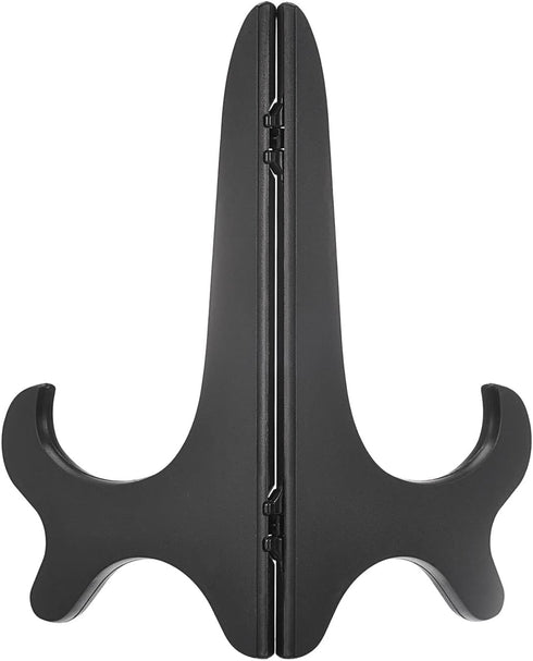 uxcell 3pcs 8" Easel Plate Holder, Wood-like Plastic Folding Display Stand Black for Decorative Picture Frame...