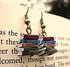 Classic Stack of Books Drop Dangle Earrings Librarian Teacher Easy Hook Clay for Women Creative Novel Teach Graduation Jewelry...