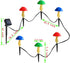 Outdoor Solar Mushroom Lights LED Solar Garden Decor Stake Lights, 8 Lighting Modes Solar Yard Ornament Lights, Outdoor Waterproof Solar Lights fo...