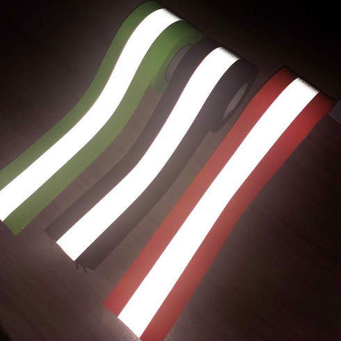 JINBING Sew On Silver Reflective Tape for Clothing Safety Fabric Webbing Trim Strip Orange 2" x 16ft...