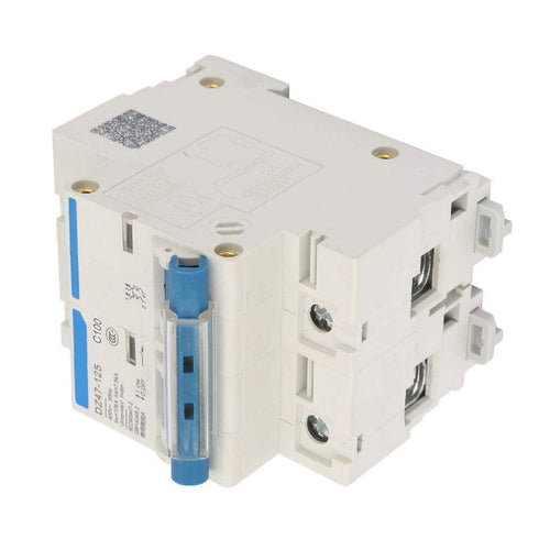 Current Circuit Breaker, DZ47-125 2P Current Miniature Circuit Breaker 400V 80/100/125A Leakage Protection Switch Supplemental Protection(100A)...