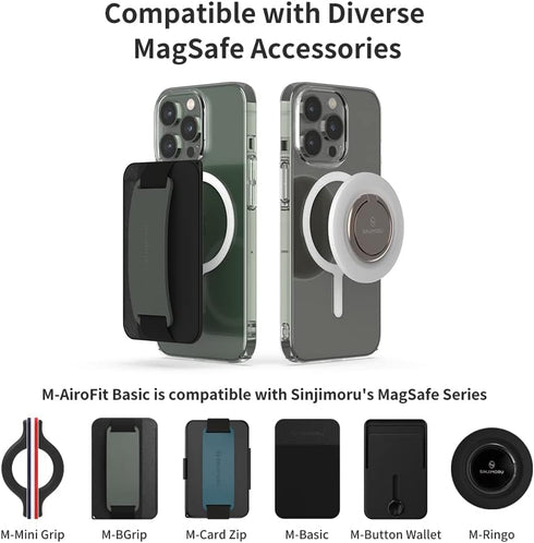 Sinjimoru iPhone 15 Plus Ultra Thin Clear Phone Cover for MagSafe Case, Non Yellowing Strong Magnetic Slim Fit iPhone Case Crystal Clear for iPhon...