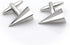 Paper Plane Style Silver Cufflinks...
