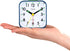 Small Battery Operated Analog Alarm Clock Silent Non Ticking, Ascending Beep Sounds, Snooze,Light Functions (Blue)...