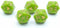 Modiphius Entertainment Star Trek Adventures: Captain Kirk's Tunic Dice - 6 Piece Roleplaying Dice Set, Green (MUH052045)...