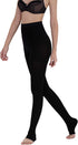AMZAM® Medical Compression Pantyhose for Women Men, 15-20 mmHg Graduated Compression Tights, Opaque Toeless Compression Stockings Waist High Suppo...