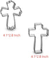 Cross Cookie Cutter 4 Inch Set -5 Pieces in Different Shapes Stainless Steel...