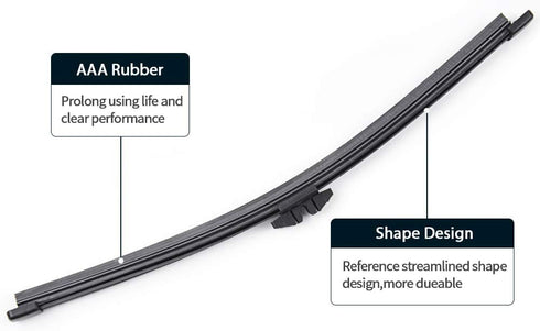 Rear Wiper Blade - Fits 2013-2022 Ford Escape, 2011-2022 Explorer, 2015-2019 Lincoln MKC Back Windshield Wiper Blade, MIKKUPPA Replacement OEM BB5...