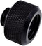 Alphacool 17264 Eiszapfen 16mm HardTube Compression Fitting G1/4 - knurled - deep Black Water Cooling Fittings...
