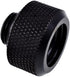 Alphacool 17264 Eiszapfen 16mm HardTube Compression Fitting G1/4 - knurled - deep Black Water Cooling Fittings...