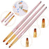 6PCS Nail Art Liner Brushes Set, UV Gel Acrylic Nail Art Drawing Painting Brushes Rose Gold Handle French Stripe Lines Painting Nail Pens...