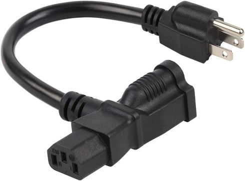 2 Feet/0.6M Nema 5-15P Male to C13/ Nema 5-15R Piggyback Power cord, UL CUL SJT 14AWG 3C, Replacement for Daisy Chain Pro Audio DJ etc...