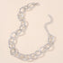 Punk Chain Choker Necklace Chunky Curb Link Chain Necklace Dainty Silver Necklace Accessories for Women Girls...