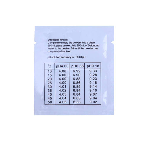 12 Pack pH Meter Buffer Solution Powder 6.86/4.01/9.18 for Precise pH Meter, pH Calibration Solution Powder Packets...